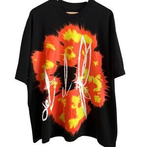 OffsetTears x Denim Tears Explosive Graphic Tee – L – NWOT – Rare Collab Drop 🔥